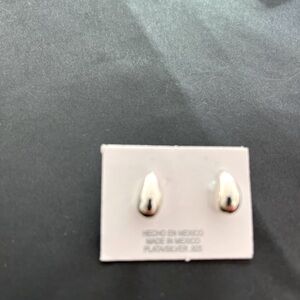 Pair of 925 silver teardrop earrings